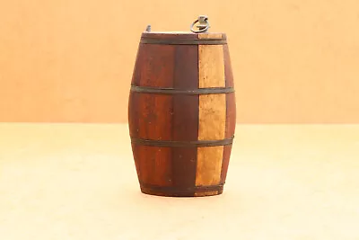 Vintage Barrel Antique Primitive Wood Small Barrel Cask Keg Canteen XX Century. • $64.90