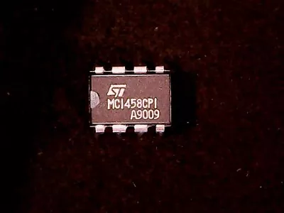 MC1458CPI - ST Microelectronics Op Amp MC1458 (DIP-8) GENUINE • $2.28