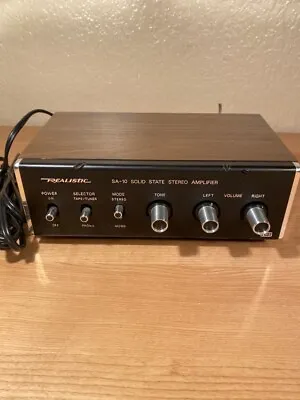 Realistic SA-10 Solid State Stereo Amplifier Model 31-1982B Vintage • $22