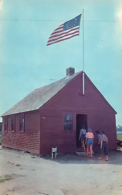 Mystic Seaport CT Glasgo Schoolhouse Chrome Vintage Postcard E5971 • $3