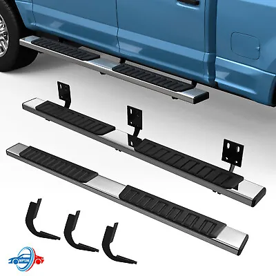 6  Running Board Side Step For 1999-2016 F-250 F-350 Crew Cab Nerf Bar • $140.95