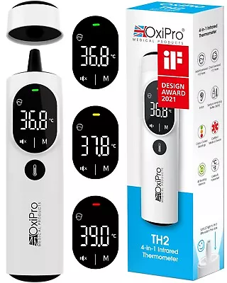 OxiPro TH2 4-in1 In-Ear Forehead & Surface Adult And Baby Thermometer • £29.99