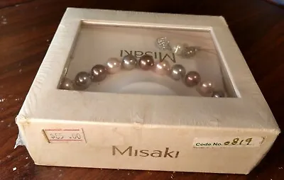 MISAKI NECKLACE PINK - PEARLS -NEW-Free Box Shipping With Tracking! • $79.09