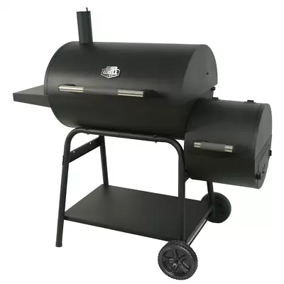 Charcoal Smoker Grill Heavy-Duty BBQ Grill For Outdoor Cooking 28  Offset Steel • $172.48