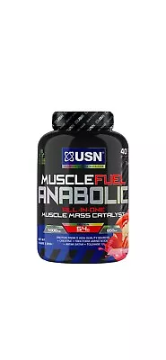 £40 • Buy USN Muscle Fuel Anabolic 2Kg/2000g All-In-One Protein Powder Strawberry Flavour.