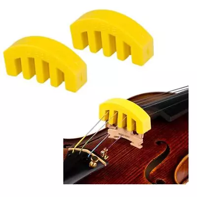 2 Pack Universal Rubber Violin Mute For Violino Instrument Quiet • $7.43