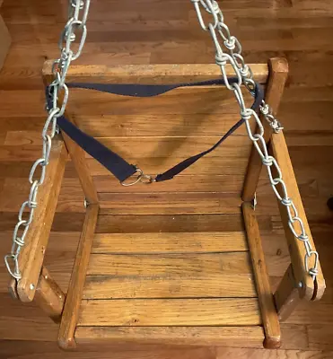 Vintage Gym Dandy Wood Swing /Toddler Playground Equipment/ Chair Swing Seat • $75