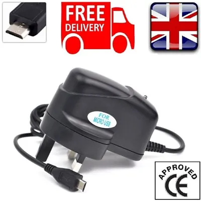 Uk Mains Micro Usb Wall Plug Mobile Phone Charger For Samsung Galaxy J7 J5 J3 J1 • £6.29