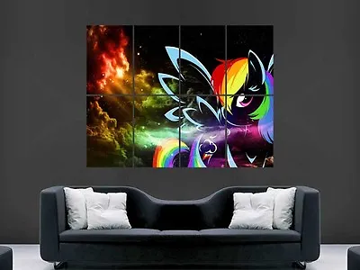 My Little Pony Rainbow   Huge Large Wall Art Poster Picture • £18.75