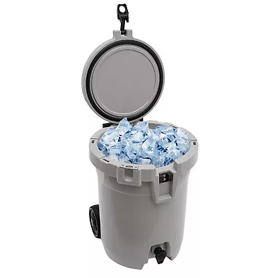 Portable Water Cooler Jug Camping Beverage Dispenser With 2 Wheels 7.5 Gallon • $168.26