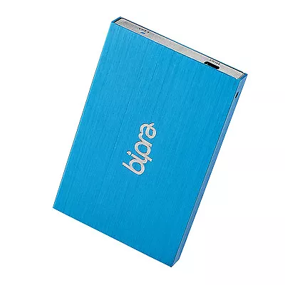 Bipra 100GB 2.5 Inch USB 2.0 NTFS Slim External Hard Drive - Blue • £99.95