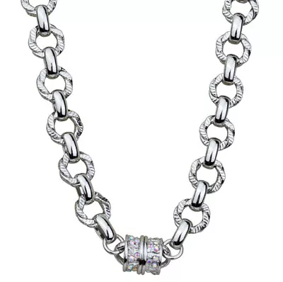 Kirks Folly UNCHAIN MY HEART MAGNETIC NECKLACE ~  Silvertone • $37.95