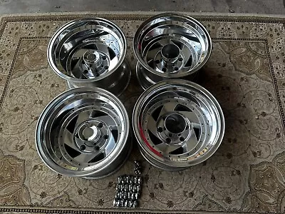 WHEELS 15X10 6 LUG CHEVY 4x4 COOKIE CUTTER SAW BLADE STYLE K10 POLISHED NICE • $1299.99