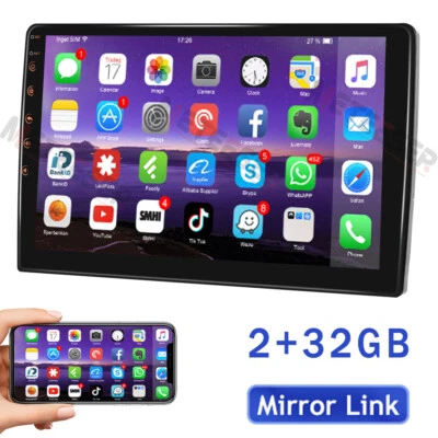$67.99 • Buy 32GB Android 11 Car Radio Stereo GPS Navi BT 10.1  Touch Screen MP5 Double 2 Din