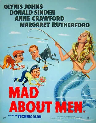 Mad About Men (1954) -  Glynis Johns Donald Sinden Anne Crawford NEW RARE DVD • $16.70