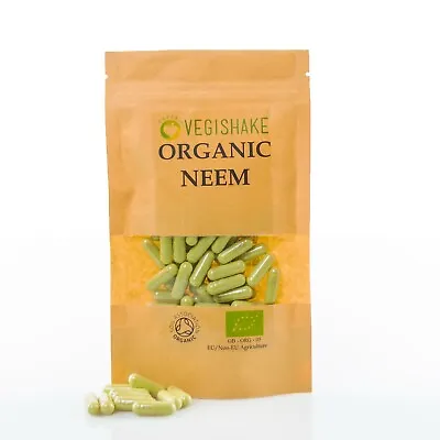 Organic Neem Leaf Azadirachta Indica HPMC Capsules Detox Immune Skin Care Vegan • £9.99