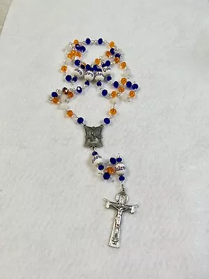 Florida Gators Rosary Necklace Jewelry Glass Bead College University Football • $41.99