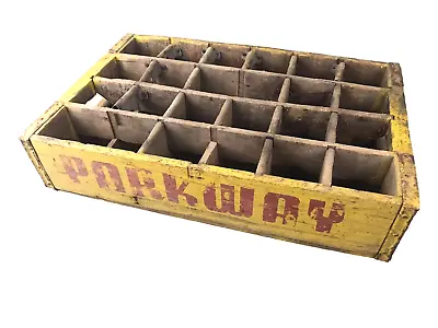 VERY RARE Vintage PARKWAY Wooden Wood Soda Pop Bottle Crate Carrier VA Virginia • $22.50