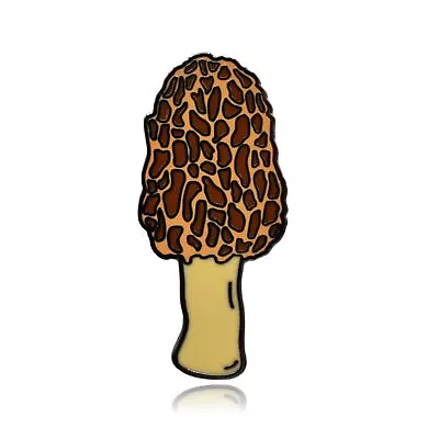 Morel Morchella Mushroom Hard Enamel Pin • $9.99