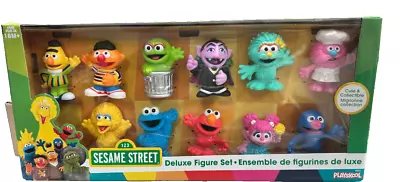 Sesame Street Deluxe Figure Set Playskool Gonger Rosita Abby Elmo 11 Piece New • $34.99