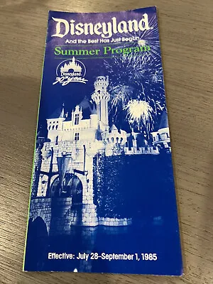 Disneyland And The Best Has Just Begun Summer 1985 30th Year Souvenir Brochure • $31.99