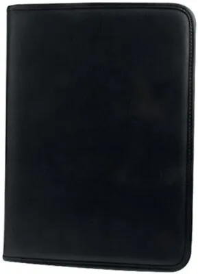 Monolith Leather Look Zipped Ring Binder A4 Black 2926 • £19.53