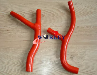 For SUZUKI DRZ400E DRZ 400 E 2000 2001 2002 00 01 02 Silicone Radiator Hose RED • $26.50