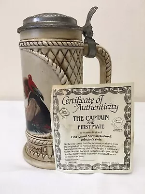 Norman Powell Beer Stein “The Captain And First Mate” W/ Certificate • $13.46