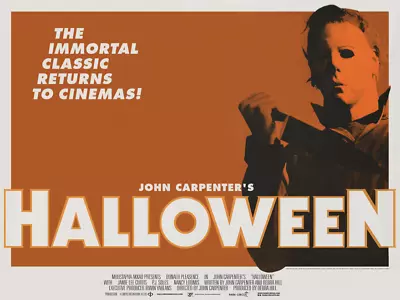 1978 Halloween Movie Poster Print Michael Myers Laurie Strode 🎃🔪🎃 • $7.97