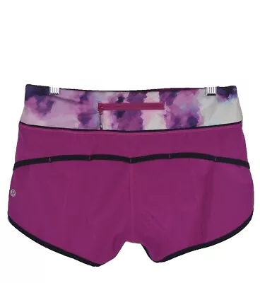 Lululemon Run: Speed Shorts Size 4 In Raspberry & Blooming Pixie Multi  • $29.99