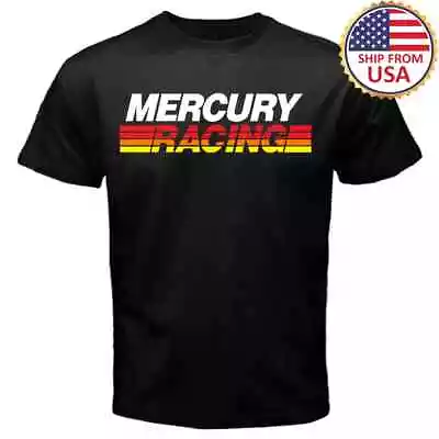 Mercury Racing Boats Unisex Black T-Shirt Size S To 5XL • $23.99