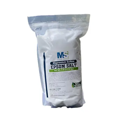 Magnesium Sulfate(Epsom Salt) 100% Pure Natural Organic USP Grade - 5 LB • $19.99