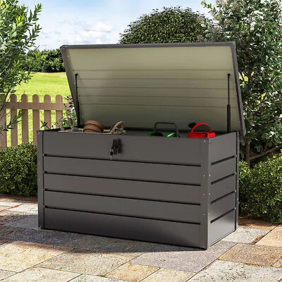 350L Garden Storage Box Utility Chest Cushion Shed Box Outdoor Garden Furniture • £99.99
