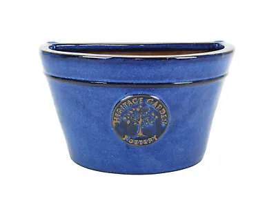£14.99 • Buy Blue Heritage Ceramic Planter Plant Pot Trough Or Wall Pot - Frost Proof