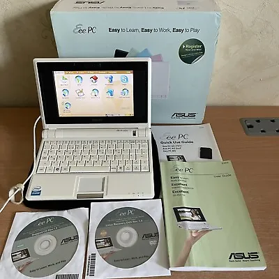 £34.99 • Buy Asus Eee PC 4G Ultraportable Laptop Netbook 7” Screen Neoprene Case Discs Guides