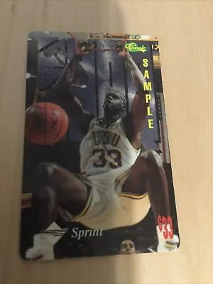 1995 Classic Shaquille O’Neal $33 Phone Card Promo Sample • $2.50