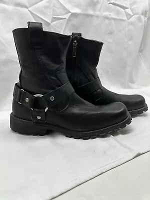 Harley Davidson Charleston Boots #94232 Black Leather Side Zip Mens Size 8 1/2 • $45