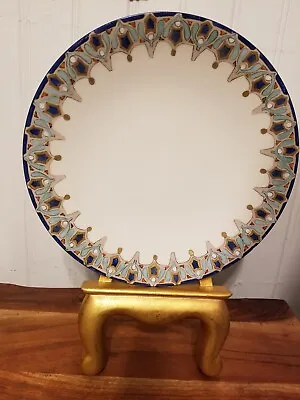 J.P.L. France Jean Pouyat Limoges Handpainted Artist Signed Art Deco Plate • $34.99