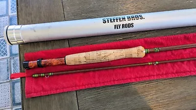 Steffen Bros 8' 4/5wt 2 Piece Fiberglass Fly Rod • $285