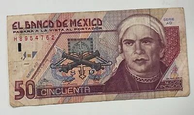 Mexico  50 Nuevos Pesos Banknote • $14.99