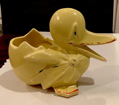 Vintage MCCoy Made In USA Yellow Duck Planter • $25