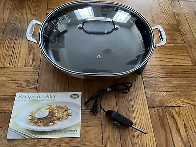 $20 • Buy Cuisinart CSK-150 Electric Skillet Oval Brushed Stainless Nonstick  12x15 1500 W