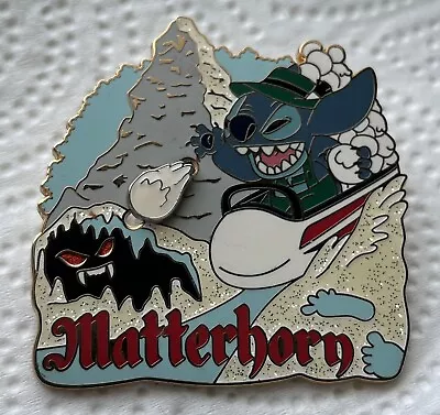 Disney Pin STITCH Matterhorn Bobsleds Yeti Mickey’s Pin Odyssey Slider 2008 RARE • $39.80