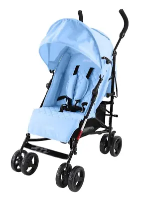 Babyco Arc 0+ Pushchair Pram Stroller Suitable From Birth-Light Blue-w/Raincover • £69.99