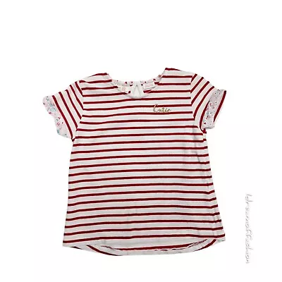 Zara Baby Girl Striped Short Sleeve T-shirt Size 3/4 Years • $10.99