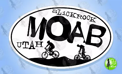 MOAB Utah 'SlickRock' Oval Sticker Euro Travel Decal 3-5/8  X 6 • $4.25