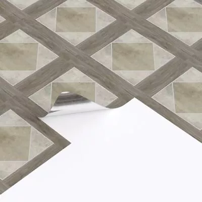 Peel And Stick Floor Tiles 10 Tiles - 11.8  X 11.8  Vintage Tile Patterns Vi... • $19.34