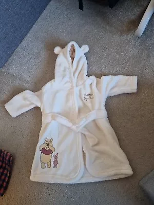 Baby Winnie The Pooh Dressing Gown 3-6 Months  • £5