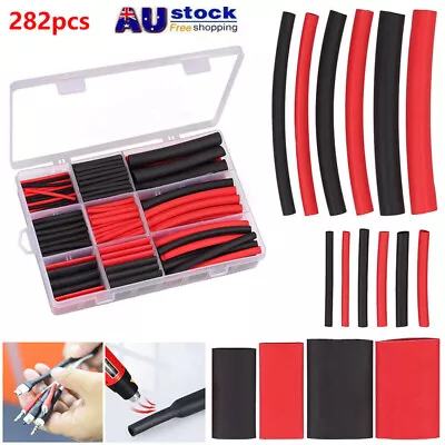 282x Marine Grade Dual-Wall Adhesive Glue Lined Heat Shrink Tube Ratio 3:1 Kit • $17.50