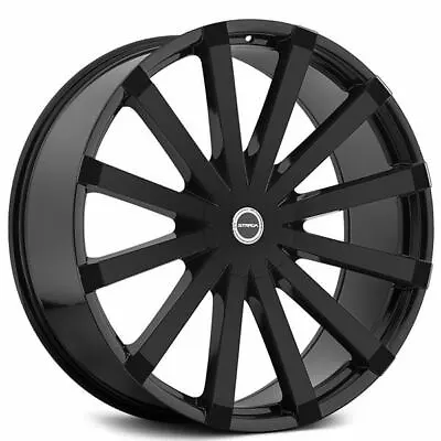 (4) 22  Strada Wheels Gabbia Gloss Black Rims (B3) • $1305
